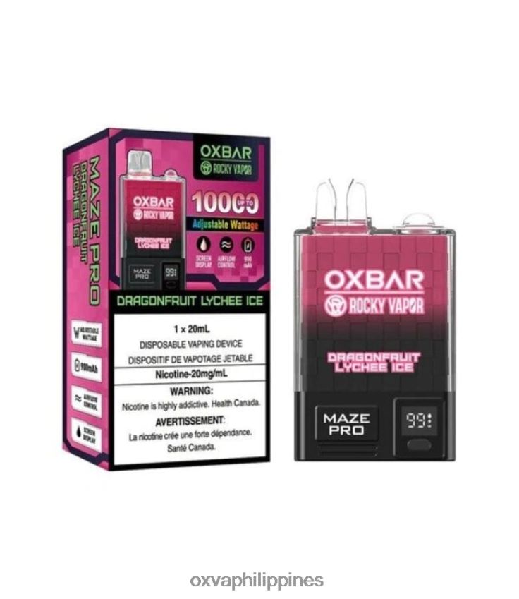 OXVA official store Philippines - DRAGONFRUIT LYCHEE ICE 84048D25 OXVA OXBAR MAZE PRO 10000
