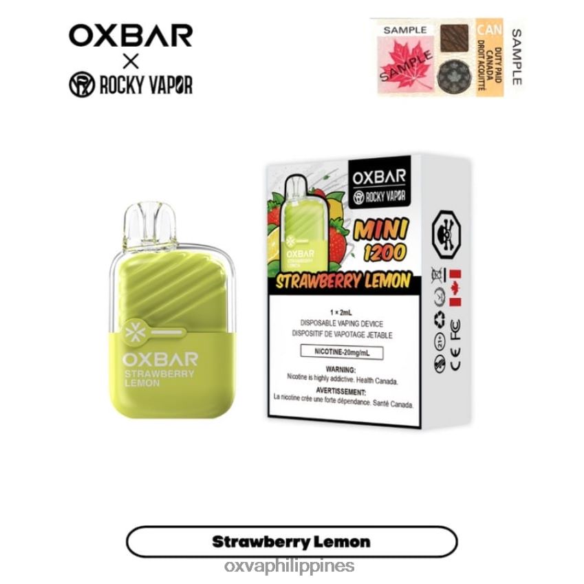 OXVA shop Philippines - STRAWBERRY LEMON 84048D19 OXVA OXBAR MINI 1200