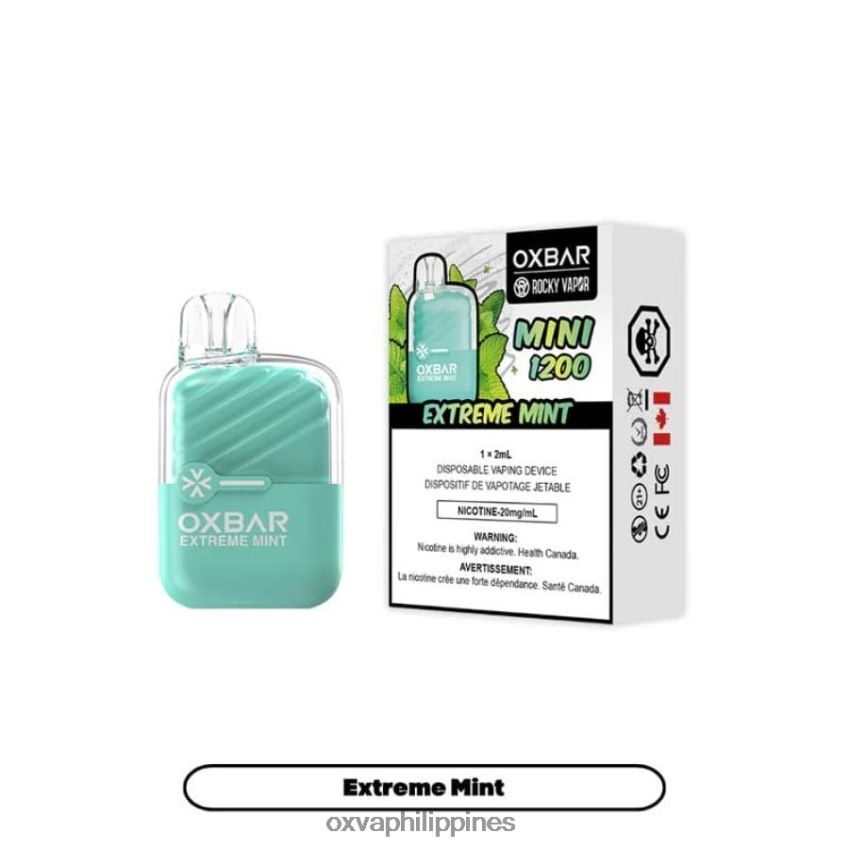 OXVA vape shop - EXTREME MINT 84048D8 OXVA OXBAR MINI 1200
