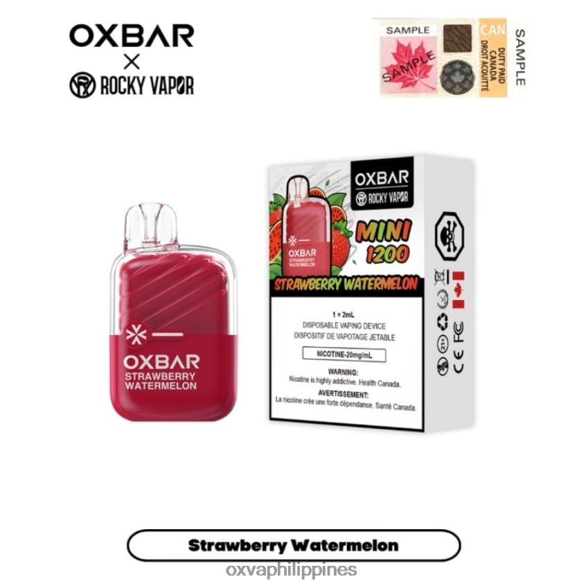 OXVA vape shop - STRAWBERRY WATERMELON 84048D18 OXVA OXBAR MINI 1200