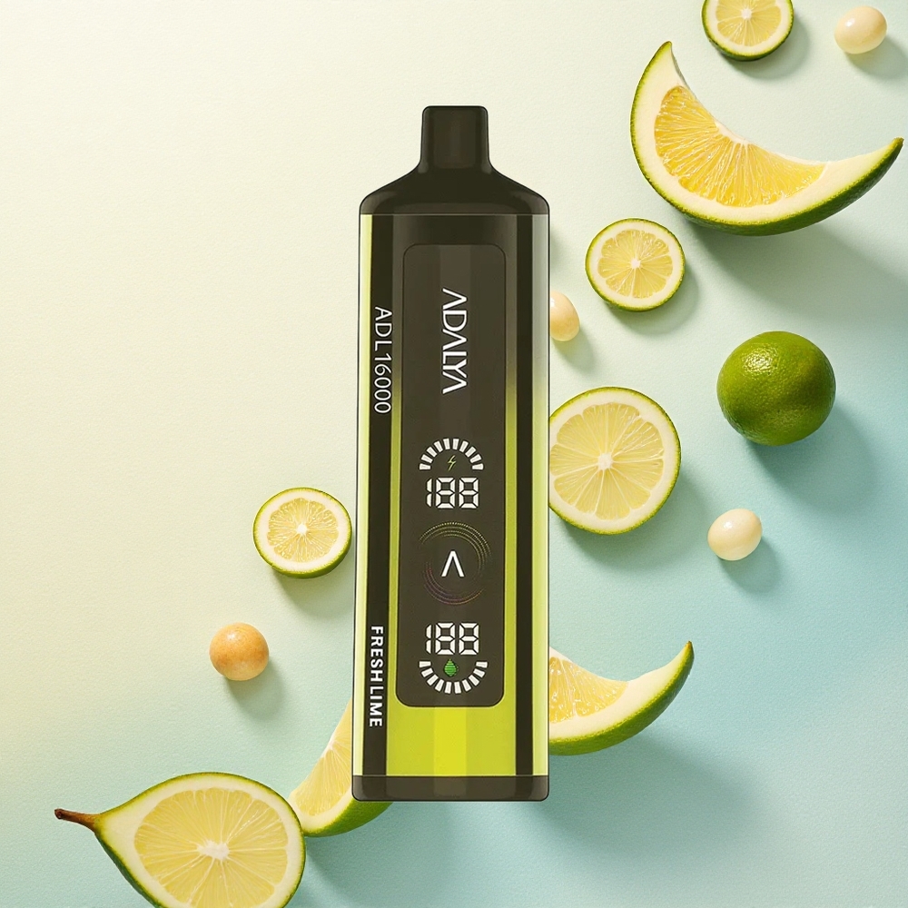 Adalya ADL 16000 PRO Fresh Lime Steel Pipe Disposable Vape