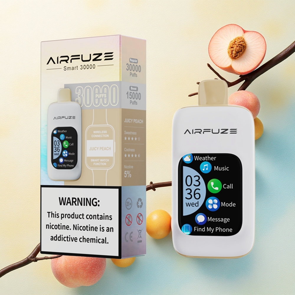 AirFuze Smart 30000 Juicy Peach 5% Nicotine 900mAh Type-C