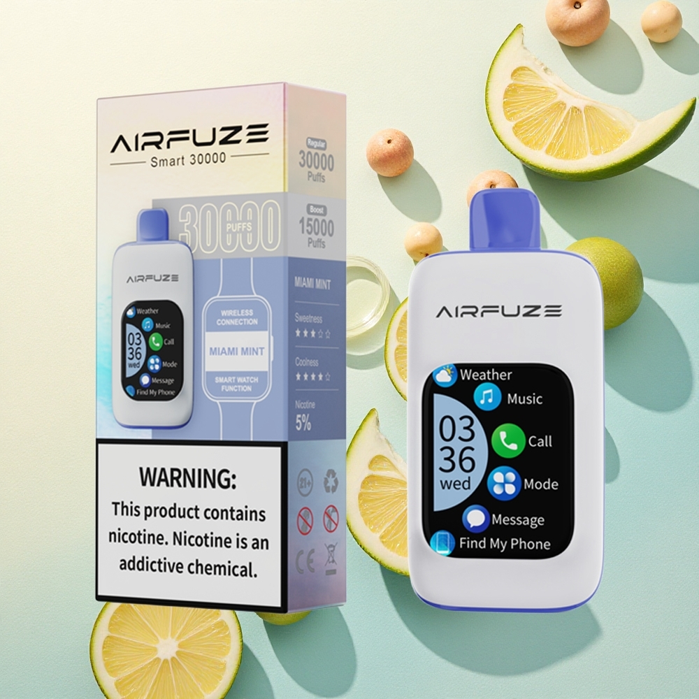 AirFuze Smart 30000 Miami Mint Smart TFT Touch 5% Nicotine 900mAh