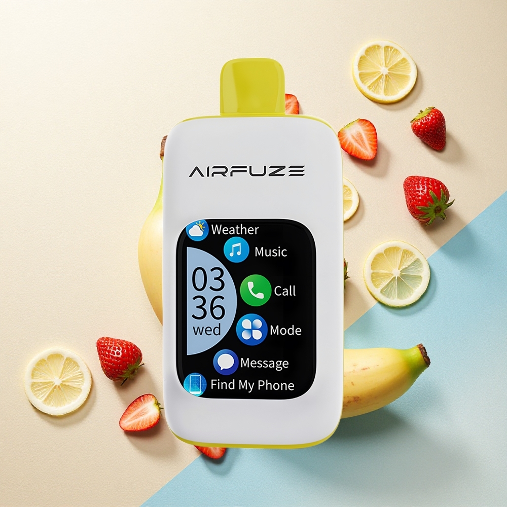 AirFuze Smart 30000 Strawberry Banana 5% Nicotine 900mAh TFT Touch