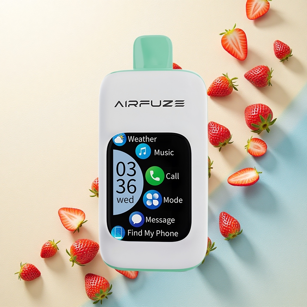 AirFuze Smart 30000 Strawberry Summertime 5% Nicotine TFT Touch Screen
