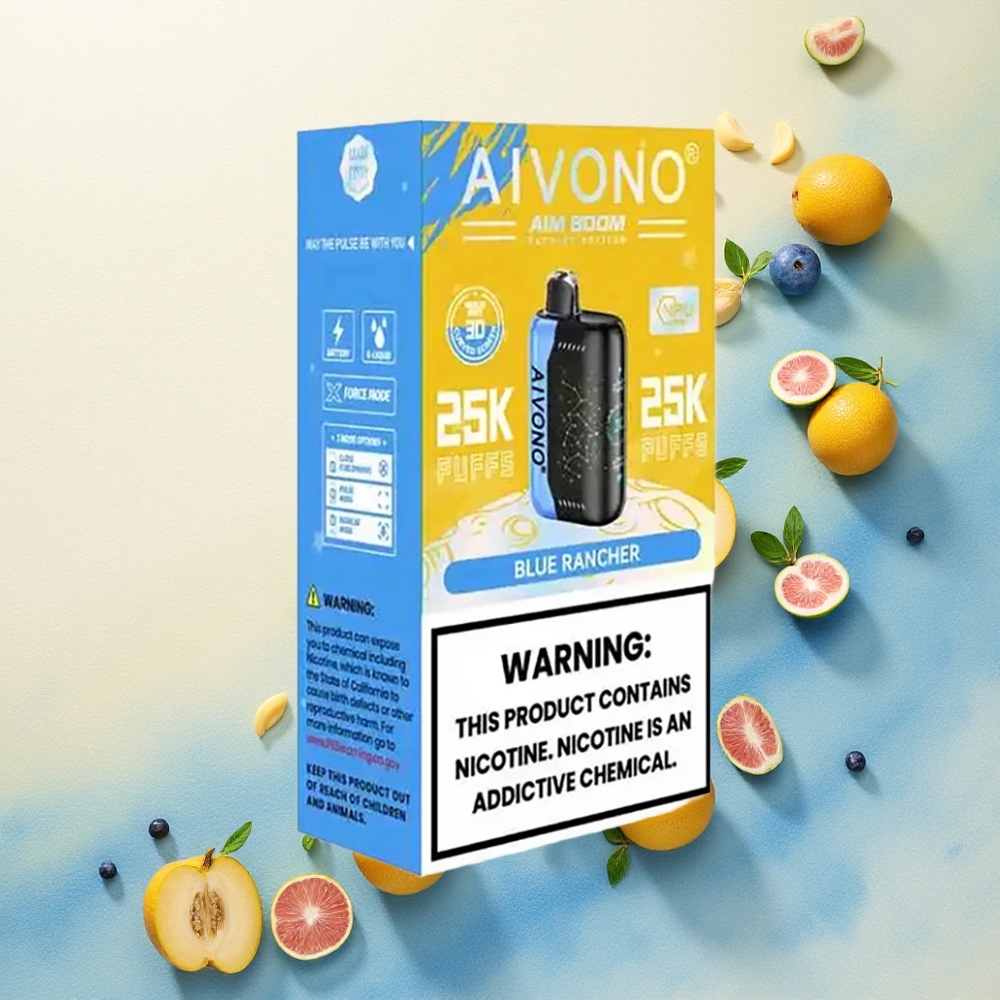 Aivono Aim Boom 25000 Blue Rancher Zero Nicotine 650mAh Mesh