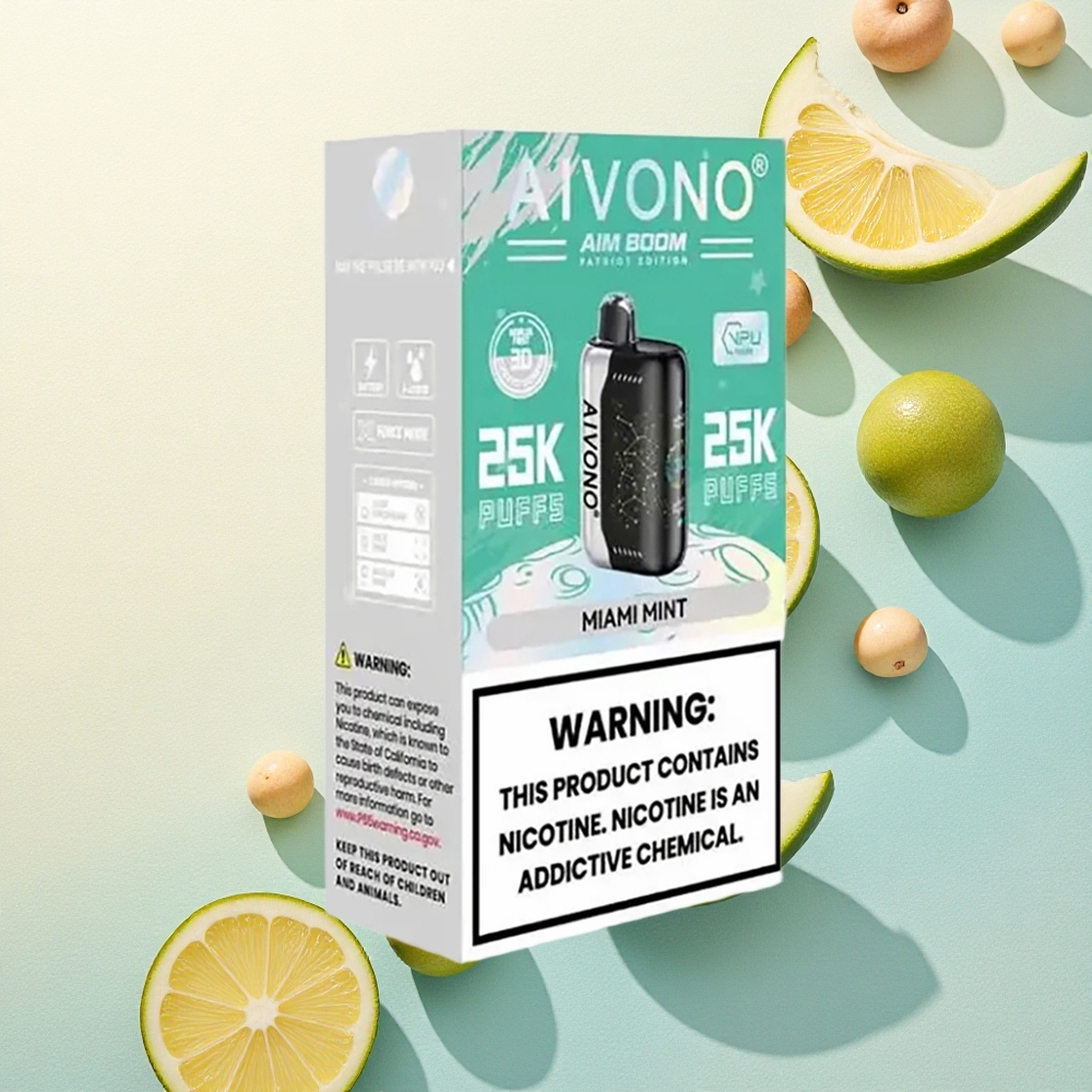Aivono Aim Boom 25000 Miami Mint 650mAh 28ml Nicotine-Free