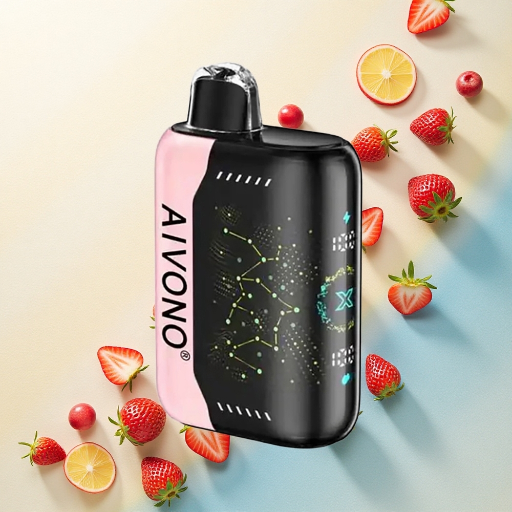Aivono Aim Boom 25000 Strawberry B Pop Nicotine 5% 650mAh