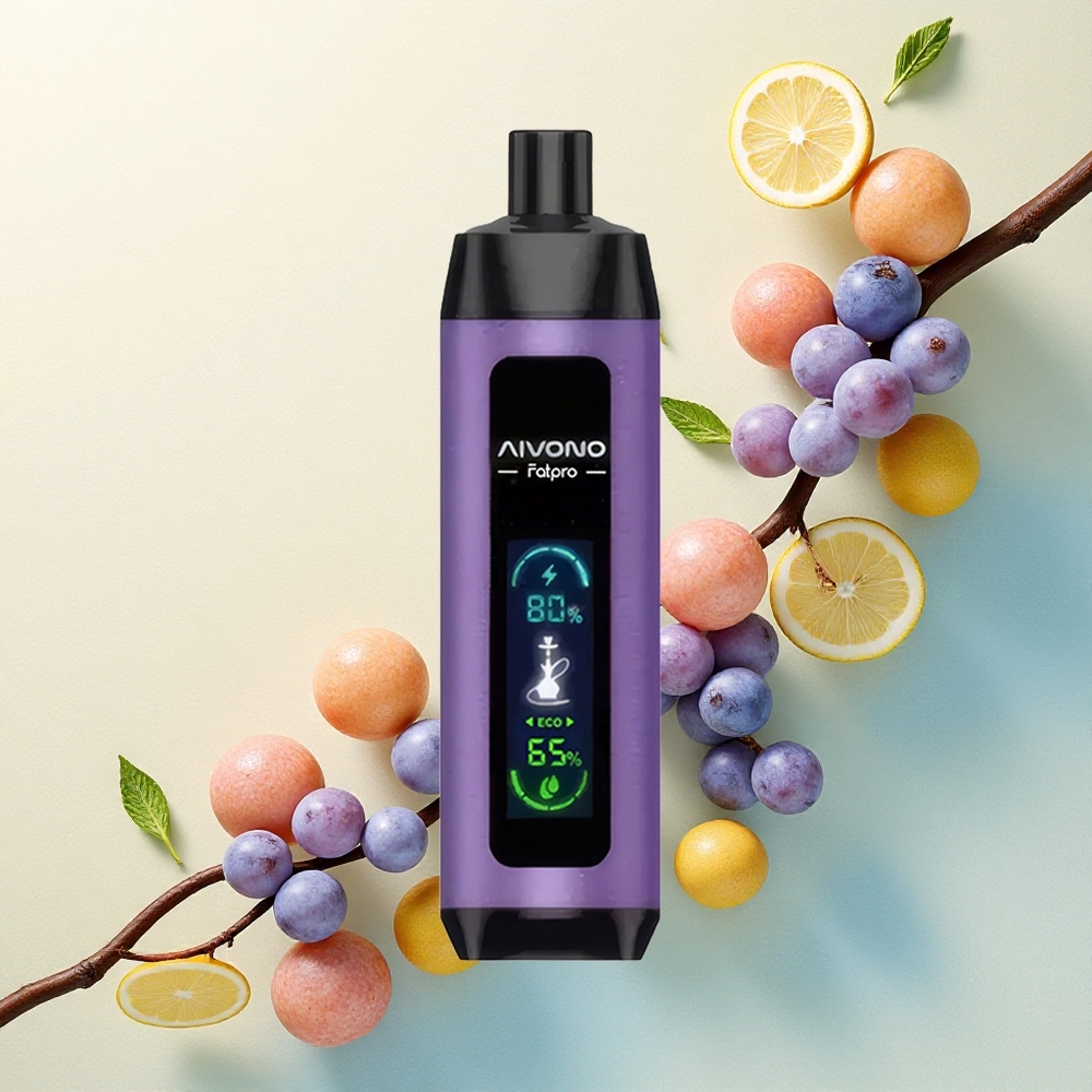 Aivono Aim Fatpro 22000 Grape Mint 5% Nicotine 600mAh 28ml