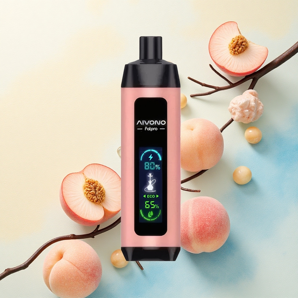 Aivono Aim Fatpro 22000 Peach Ice 5% Nicotine 600mAh