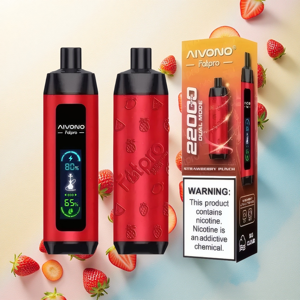 Aivono Aim Fatpro 22000 Strawberry Punch 5% Nicotine 600mAh