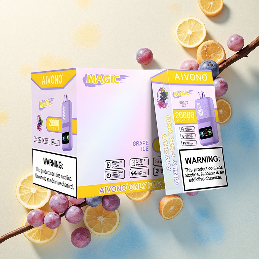 Aivono Aim Magic 20000 Grape Ice Dual Mesh 5% Nicotine