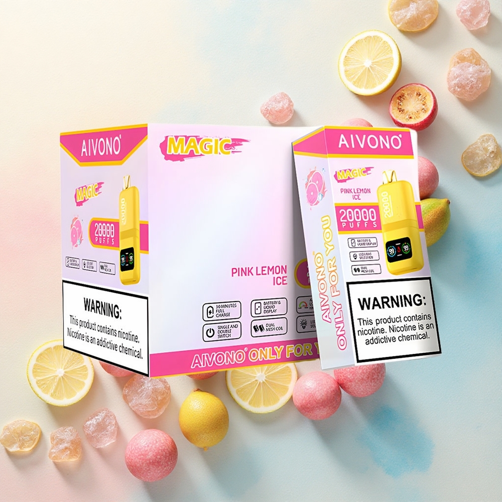 Aivono Aim Magic 20000 Pink Lemon Ice Dual Mesh 5% Nicotine 600mAh