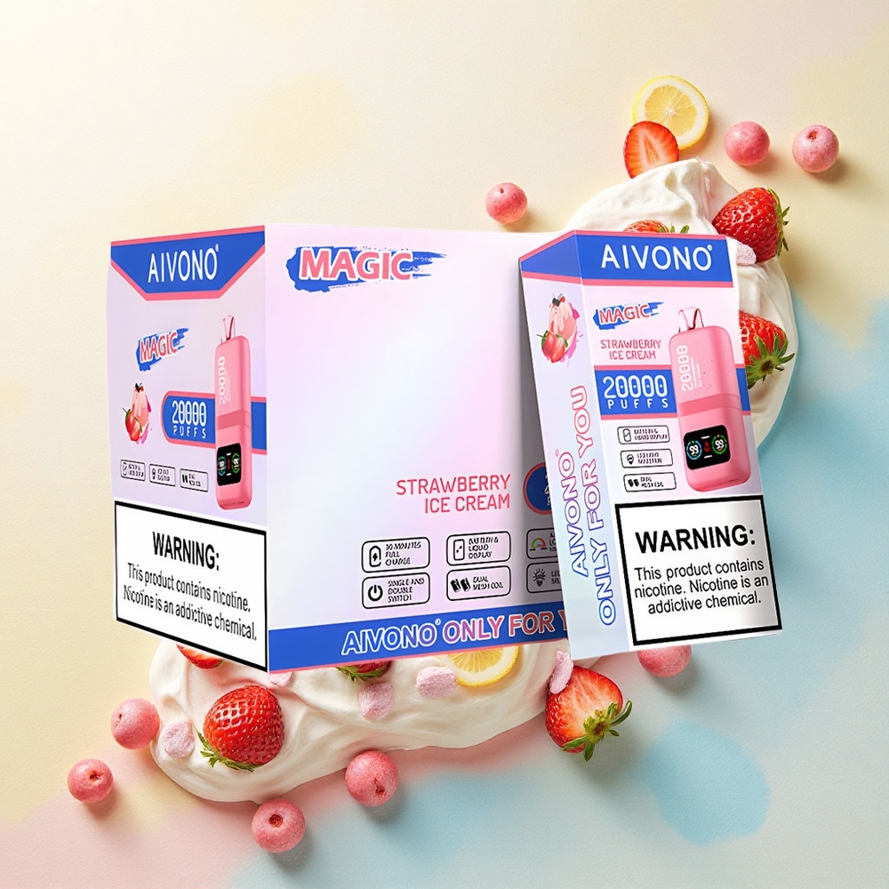 Aivono Aim Magic 20000 Strawberry Ice Cream Dual Mesh LCD 600mAh