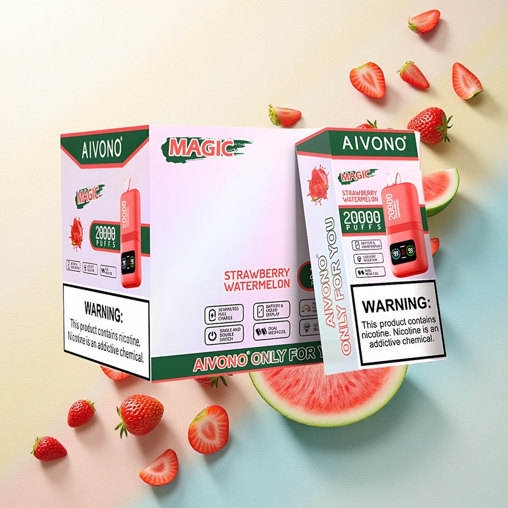 Aivono Aim Magic 20000 Strawberry Watermelon Dual Mesh 5% Nicotine 600mAh