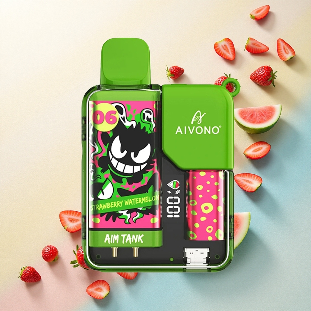 Aivono Aim Tank 9500 Strawberry Watermelon 650mAh 5% Nicotine